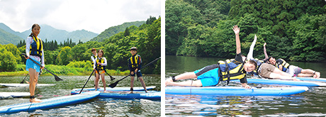 写真 スタンドアップパドルの様子